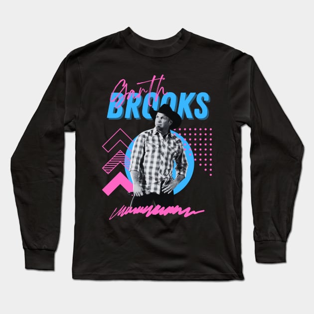 Garth brooks***original retro Long Sleeve T-Shirt by OtakOtak